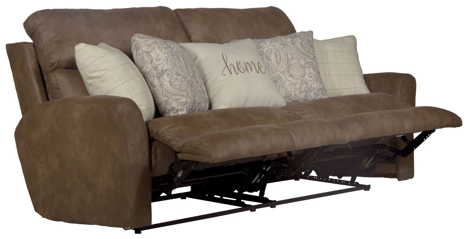 Justine - Lay Flat Reclining Sofa - Burlap - Image 3