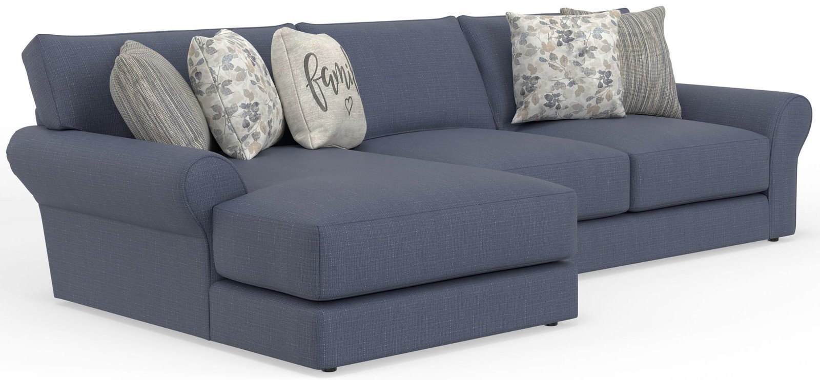 Cape May - Sofa Chaise With Comfort Coil Seating And 5 Accent Pillows Included - Image 2