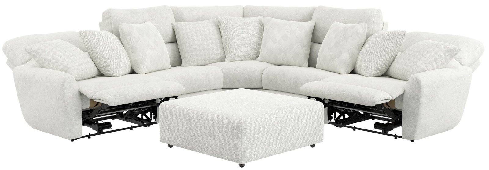 Majesty - Deep Seating Power Reclining Sectional And Ottoman - Image 2