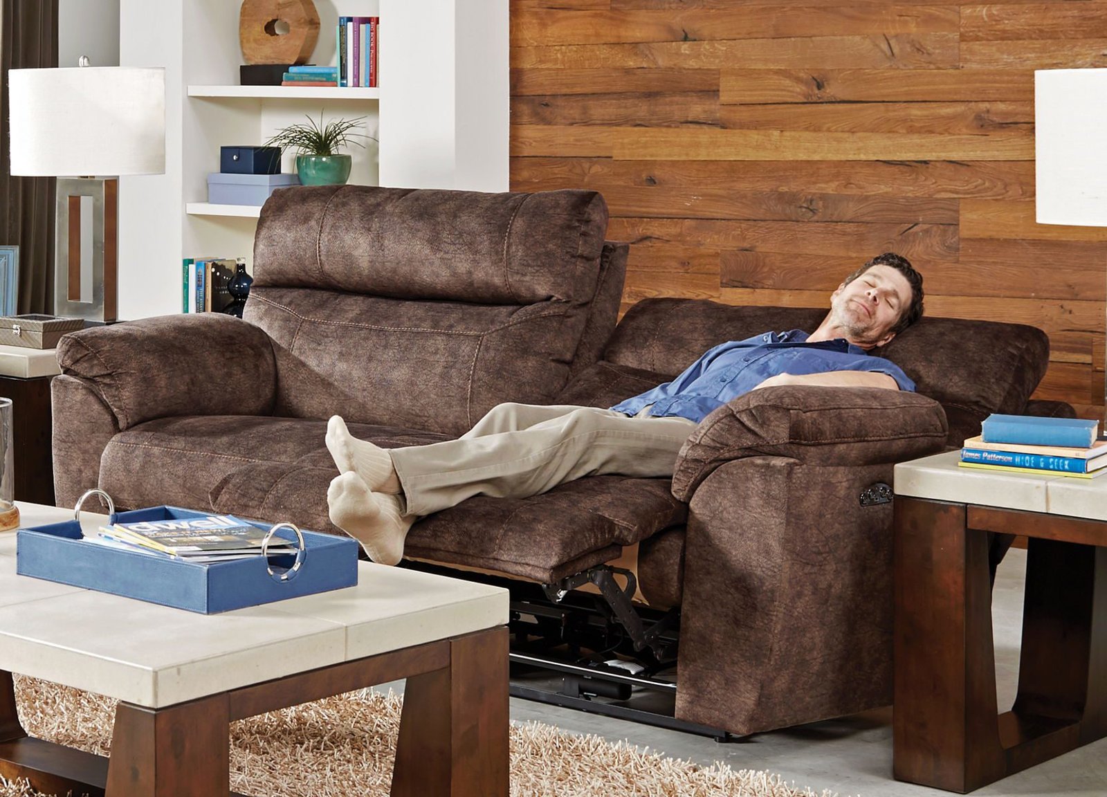 Sedona - Power Headrest Lay Flat Reclining Sofa - Image 6