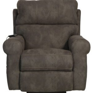 Tranquility - Power Headrest Power Lay Flat Reclining With CR3 Heat / Massage / Lumbar - Pewter