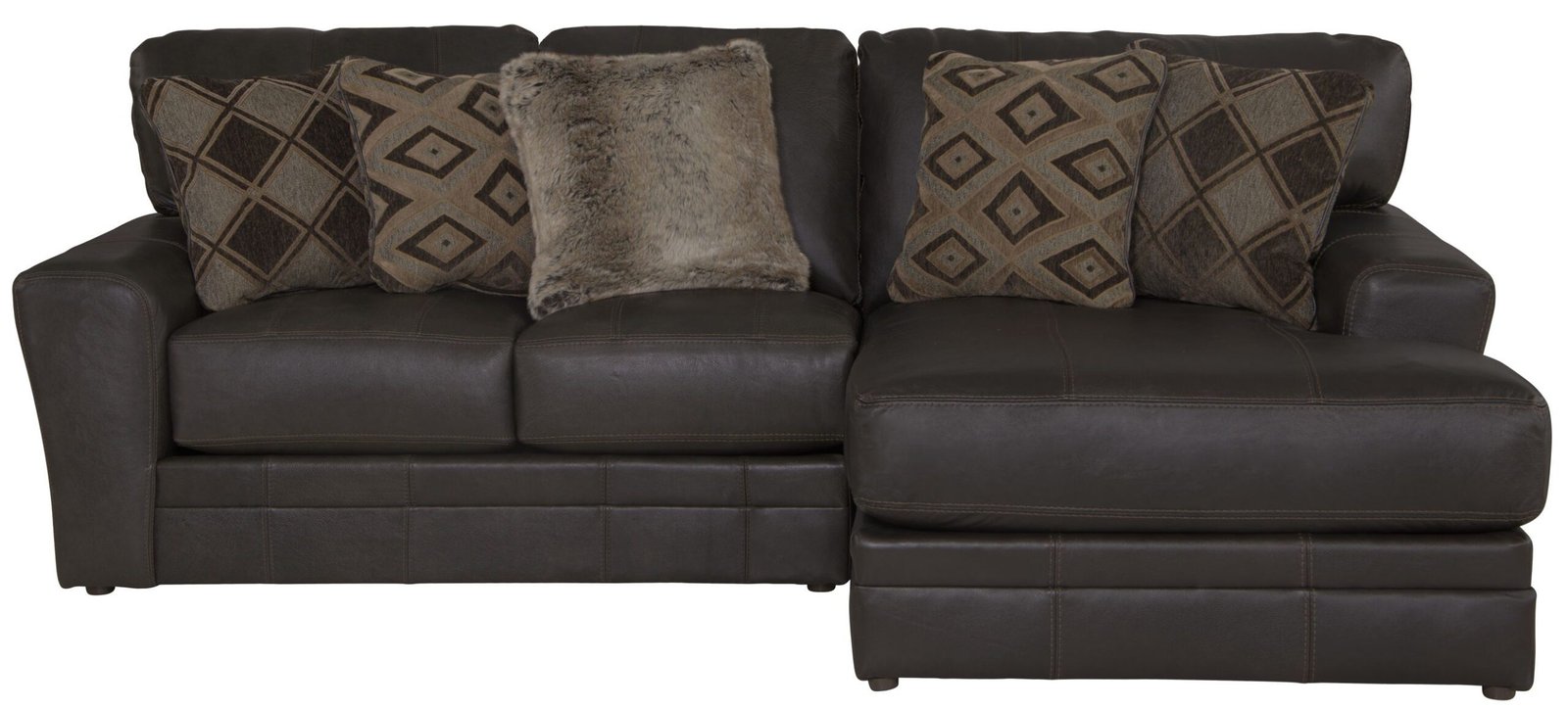Denali - Italian Leather Match Sectional - Image 17