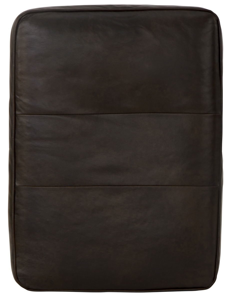 Roberto - Leather Ottoman - Cocoa - Image 3