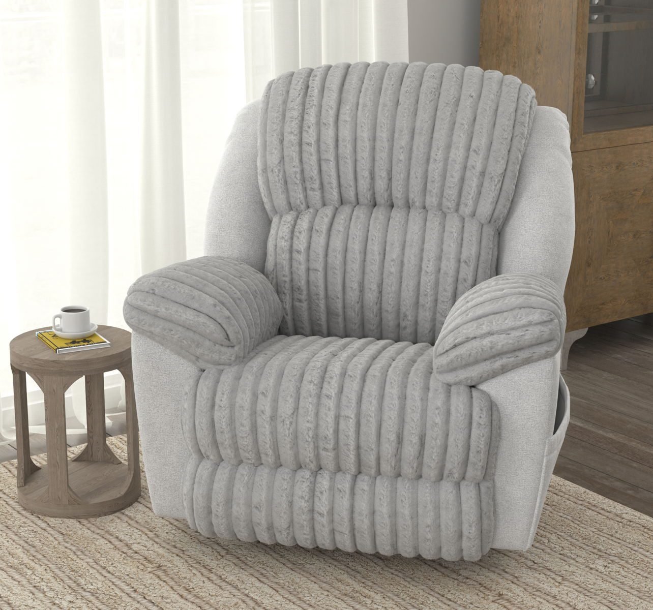 Shaggy - Power Lay Flat Recliner With Zero Gravity - Image 7