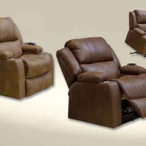 Kirk - Power Lift Lay Flat Recliner With Storage Arm & Dual Cupholders
