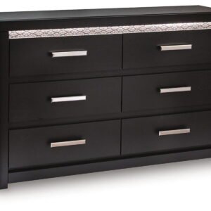 Shoralli - Six Drawer Dresser - Black