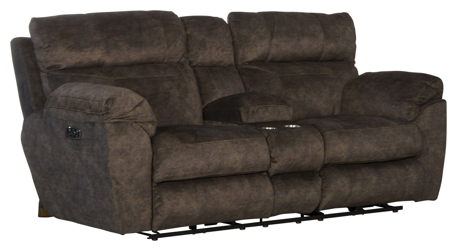 Sedona - Power Hdrst With Lumbar Lay Flat Reclining Console Loveseat With Storage & Cupholders - Image 3