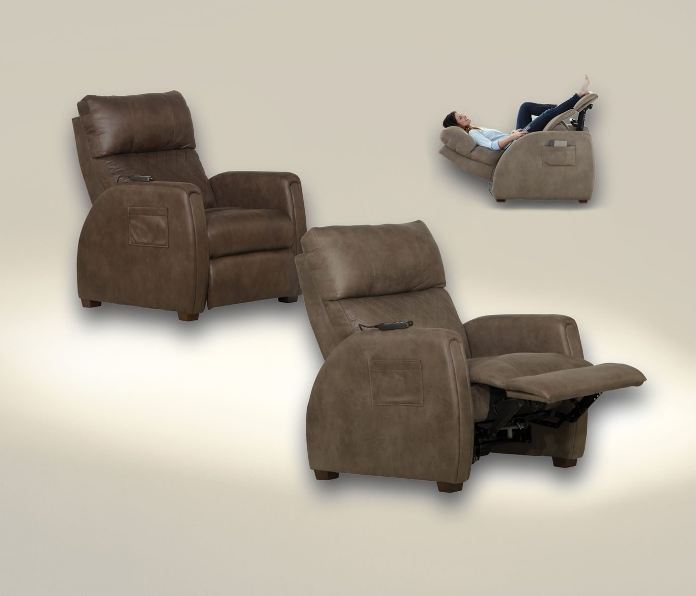 Relaxer - Power Headrest Power Lay Flat Reclining With Heat / Massage / Lumbar / Zero Gravity - Image 7
