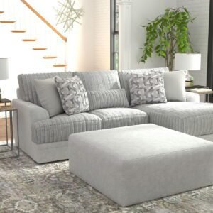 Titan - Sectional With Comfort Coil Seating, Cocktail Ottoman And Accent Pillows Included