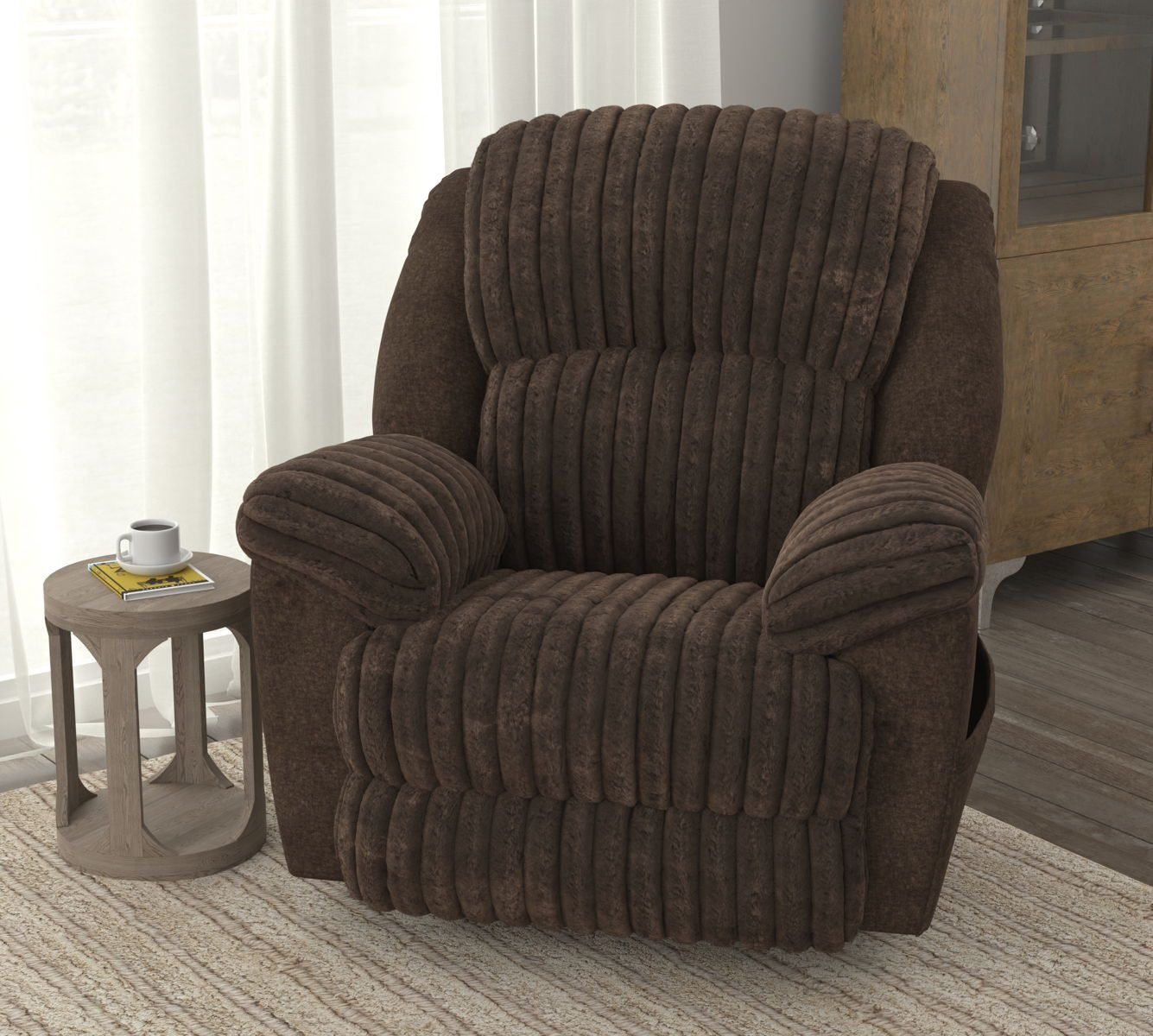 Shaggy - Power Lay Flat Recliner With Zero Gravity - Image 4