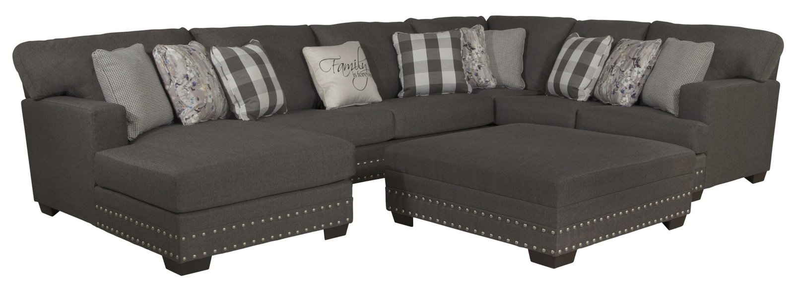 Crawford - Sectional With Cocktail Ottoman - Image 4
