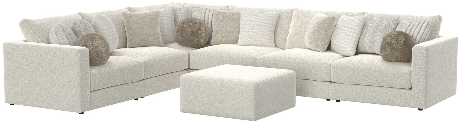 Ritzy - Modular Sofa And Included Cocktail Ottoman - Image 15