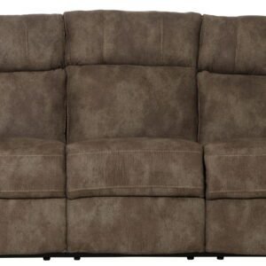 Tranquility - Power Headrest Power Lay Flat Reclining Sofa With DDT / CR3 Heat / Massage / Lumbar - Pewter