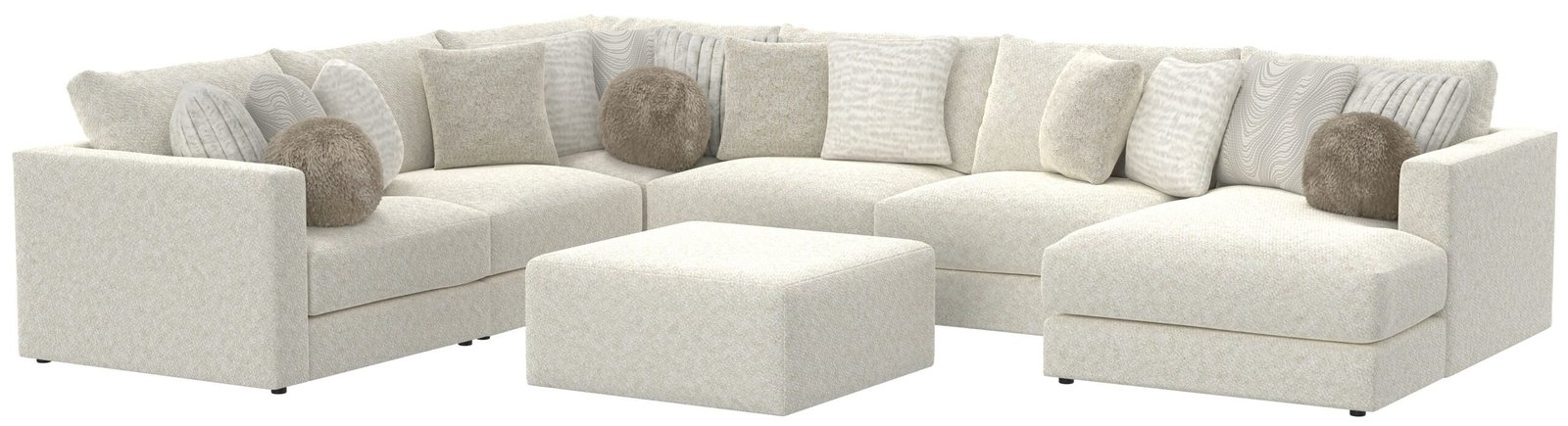 Ritzy - Modular Sofa And Included Cocktail Ottoman - Image 3