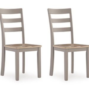Harperfeld - Dining Room Side Chair (Set of 2) - Natural / Gray
