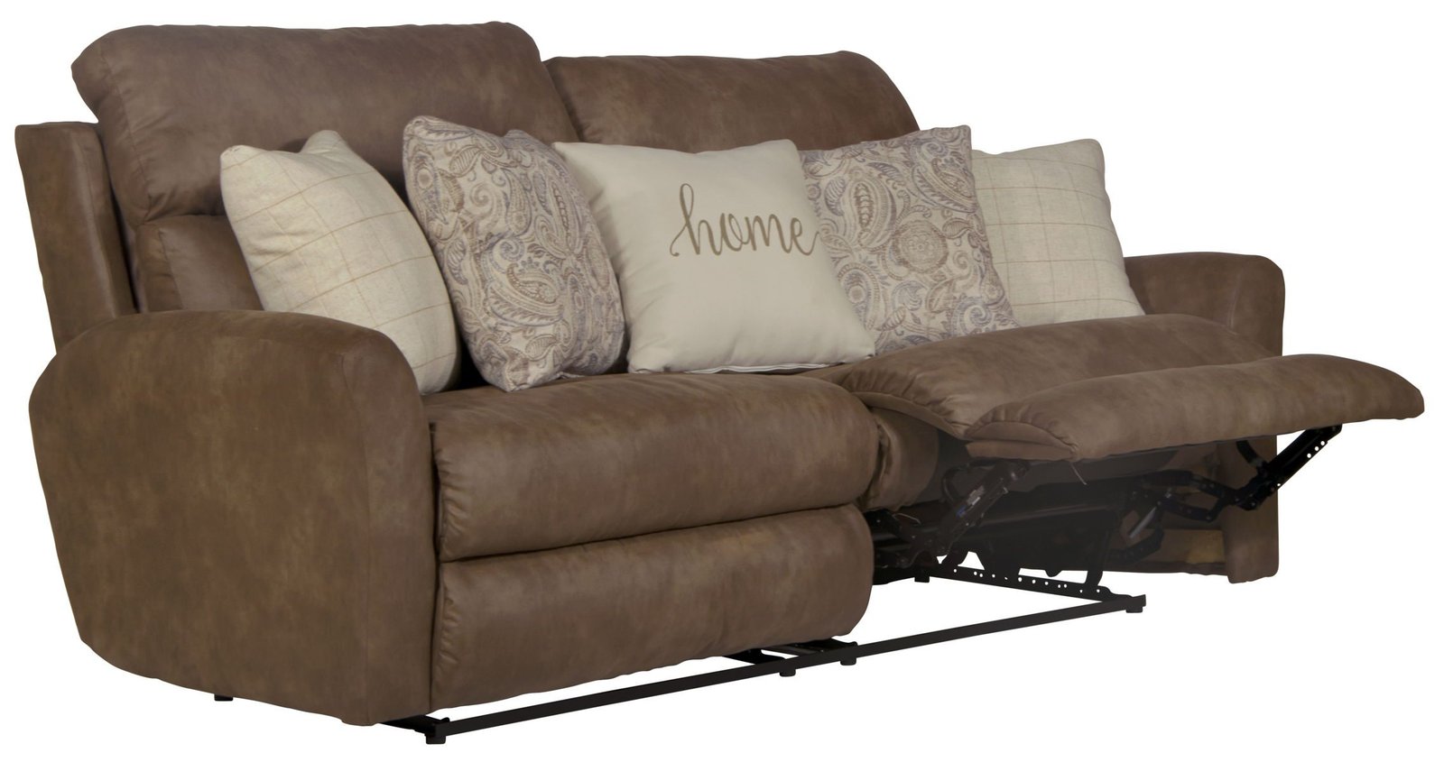 Justine - Lay Flat Reclining Sofa - Burlap - Image 4