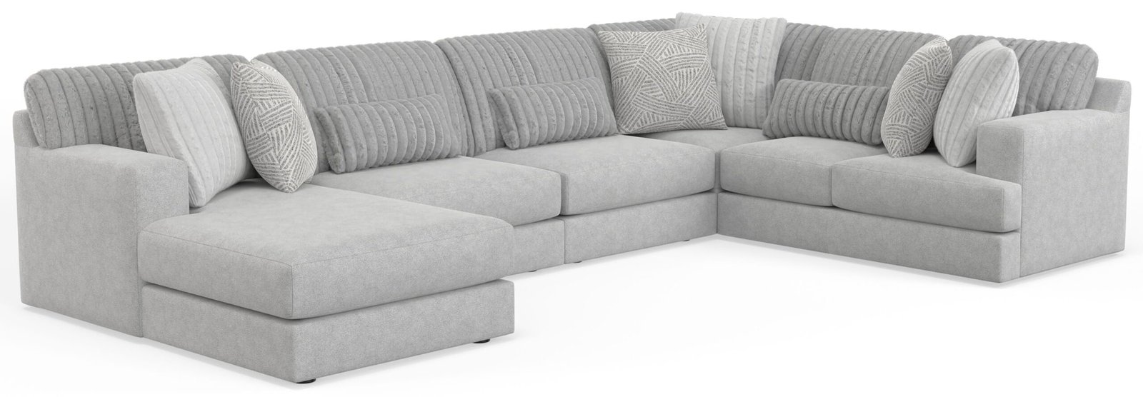 Logan - Upholstered Sectional With Comfort Coil Seating And Accent Pillows Included - Image 9