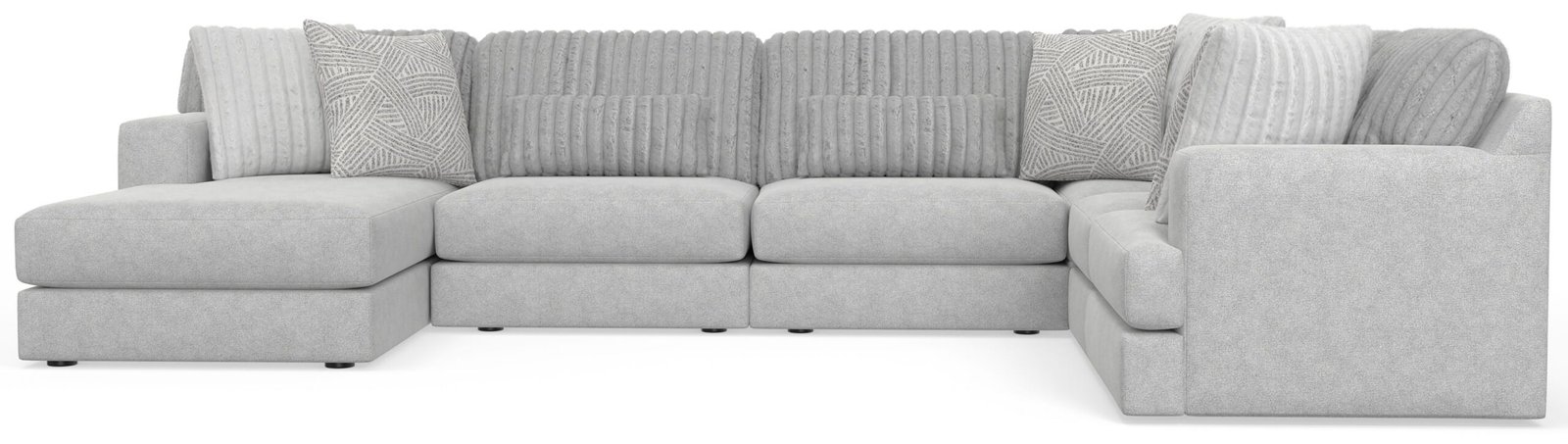Logan - Upholstered Sectional With Comfort Coil Seating And Accent Pillows Included - Image 14
