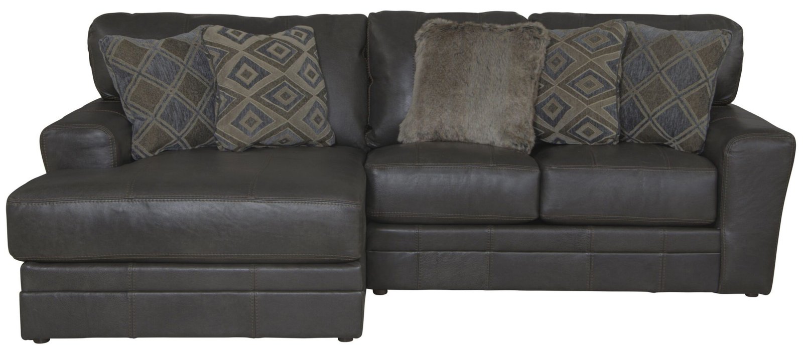 Denali - Italian Leather Match Sectional - Image 27