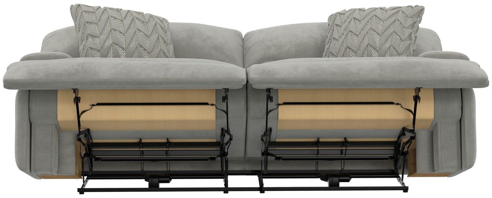 Renaldo - Power Sofa With Zero Gravity Recline - Stone - Image 2