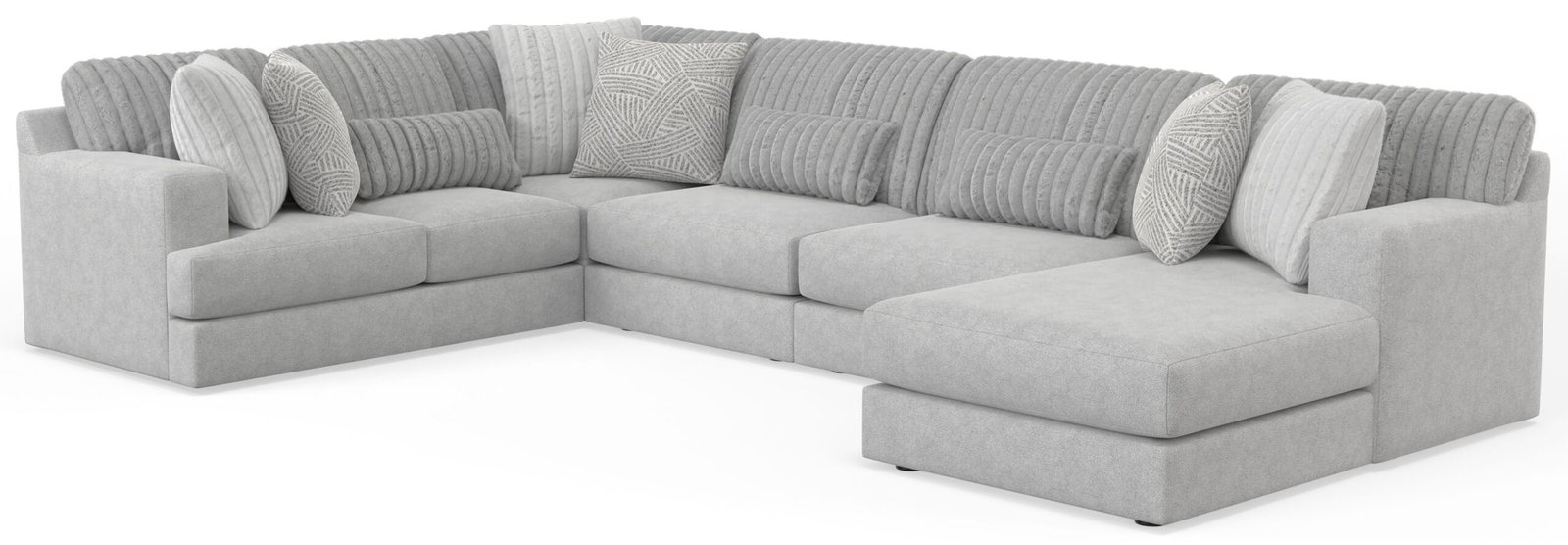 Logan - Upholstered Sectional With Comfort Coil Seating And Accent Pillows Included - Image 15