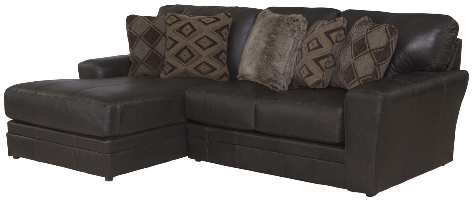 Denali - Italian Leather Match Sectional - Image 15