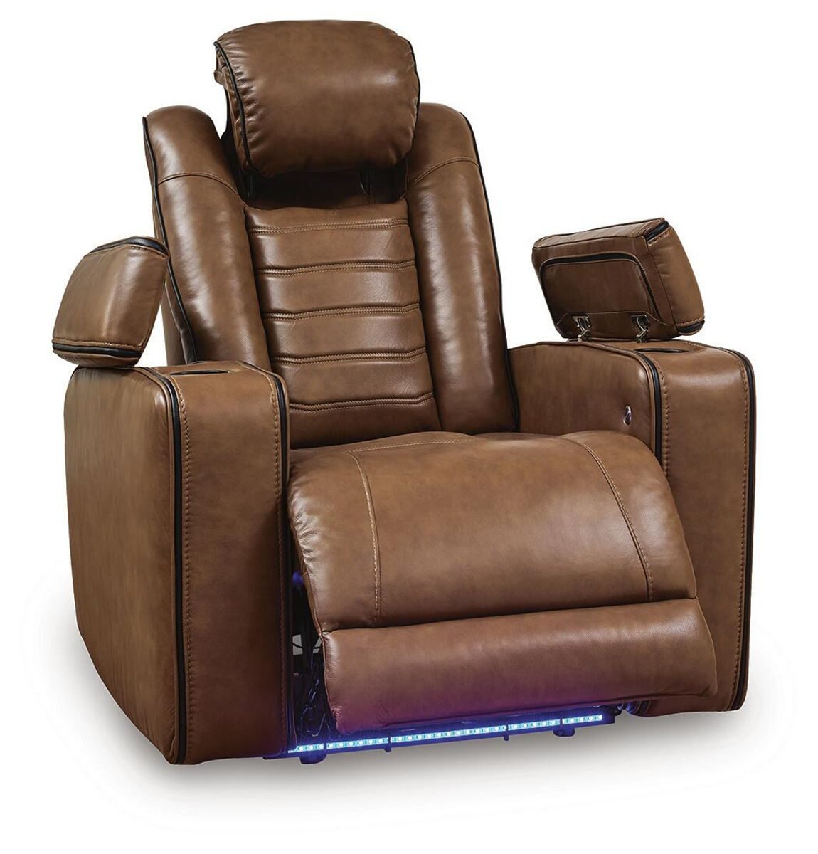 Gruaro - Power Recliner With Adjustable Headrest - Amber - Image 3