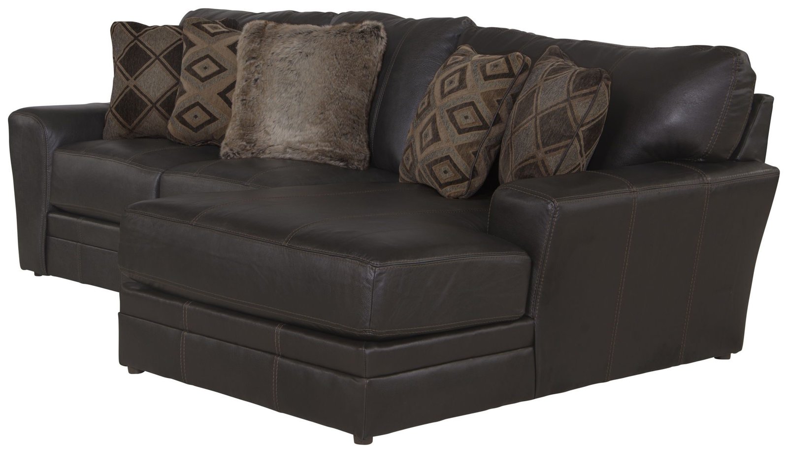 Denali - Italian Leather Match Sectional - Image 9