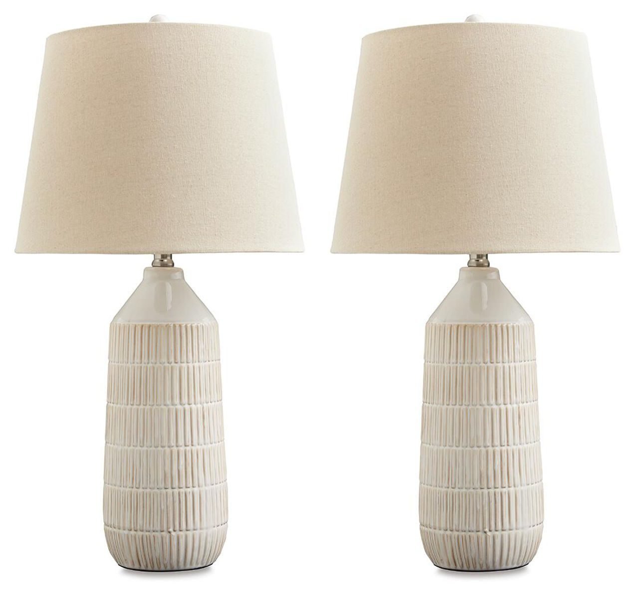 Willport - Ceramic Table Lamp (Set of 2) - Off White