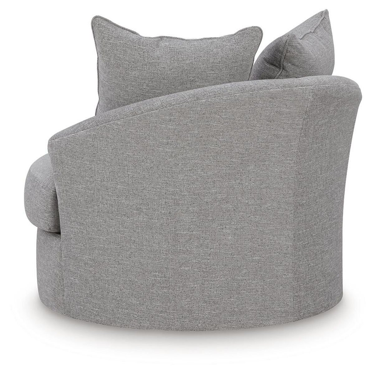 UrbanCrest - Swivel Accent Chair - Pewter - Image 3