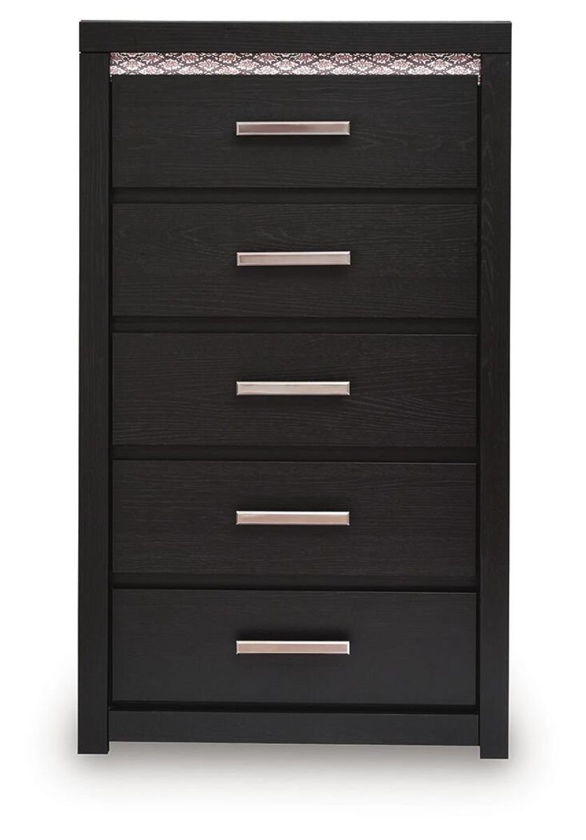 Brizmore - Five Drawer Chest - Black - Image 3
