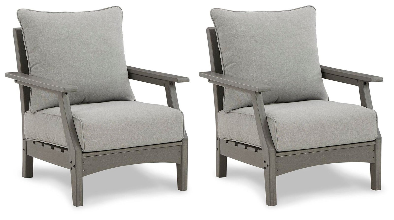 Visola - Lounge Chair With Cushion (Set of 2) - Gray