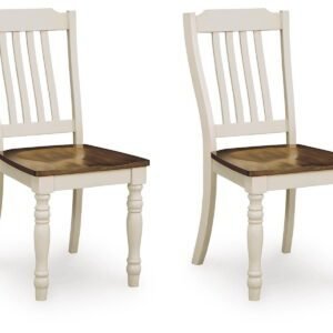 Wirloni - Dining Room Side Chair (Set of 2) - Antique White / Brown