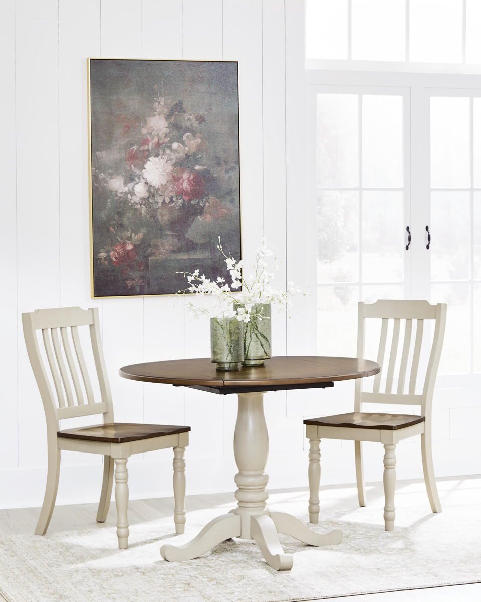 Wirloni - Dining Room Side Chair (Set of 2) - Antique White / Brown - Image 4