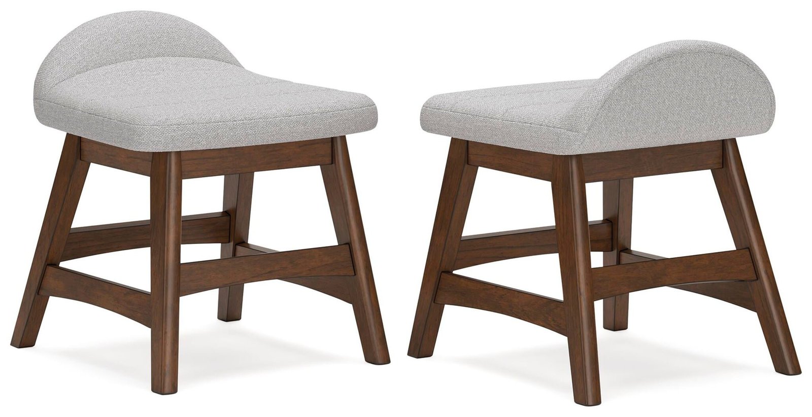 Lyncott - Home Office Desk Chair - Light Gray / Brown - Image 4