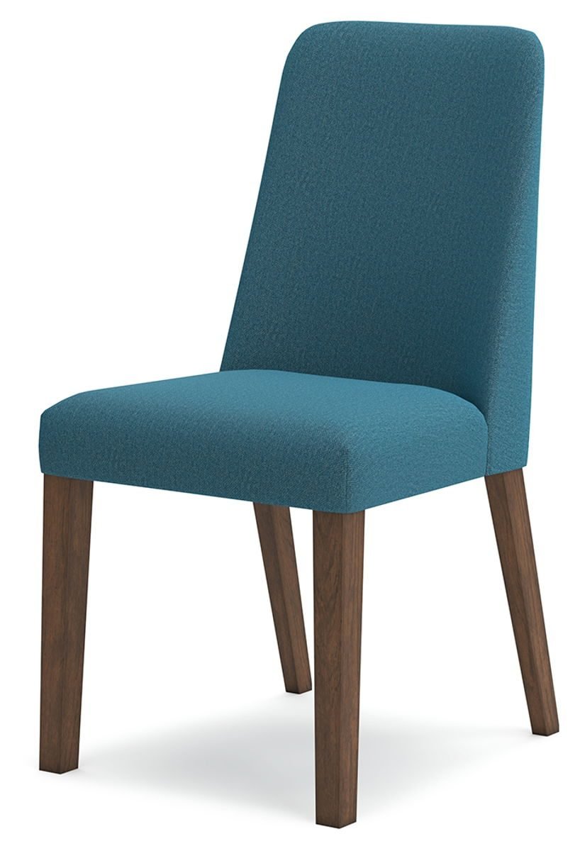 Lyncott - Dining Uph Side Chair (Set of 2) - Blue / Brown - Image 4