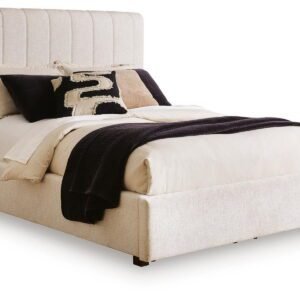 Brizmore - Queen Upholstered Storage Bed - Beige
