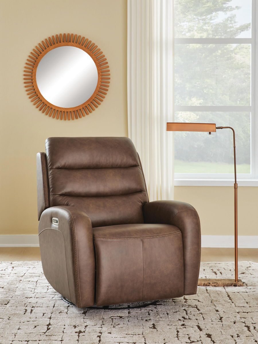 Motion-Max - Swivel Glider Power Recliner - Saddle - Image 4