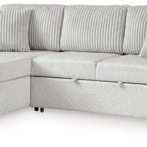 Wohlen - 2-Piece Sectional With Pop Up Sleeper And LAF Corner Chaise - Alloy