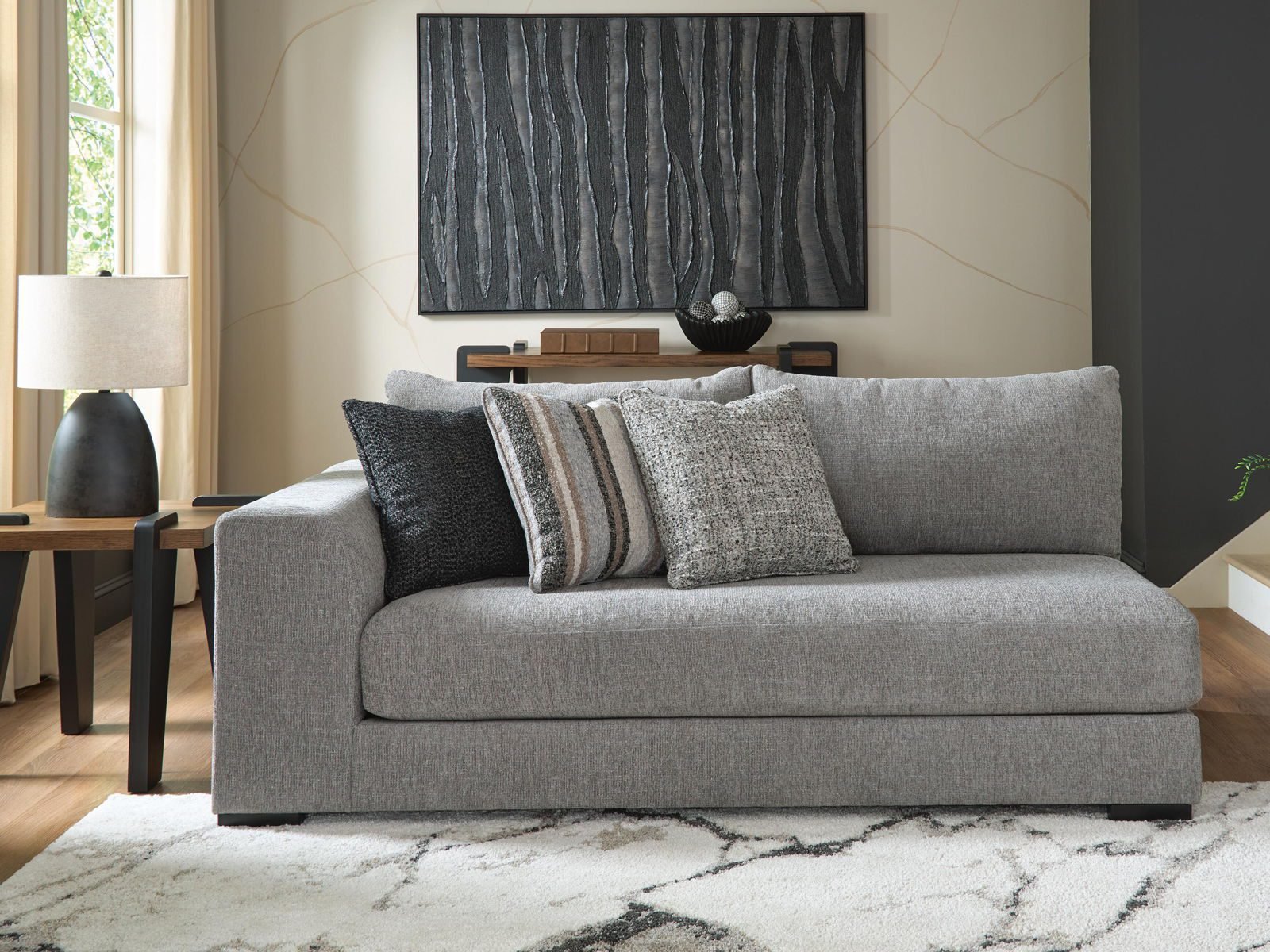 Creston Heights - LAF Corner Chaise - Smolder - Image 2