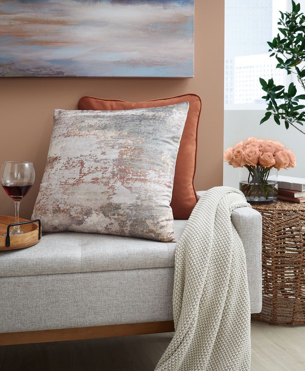 Edinfielders - Pillow (Set of 4) - Cream / Gray / Rust - Image 2