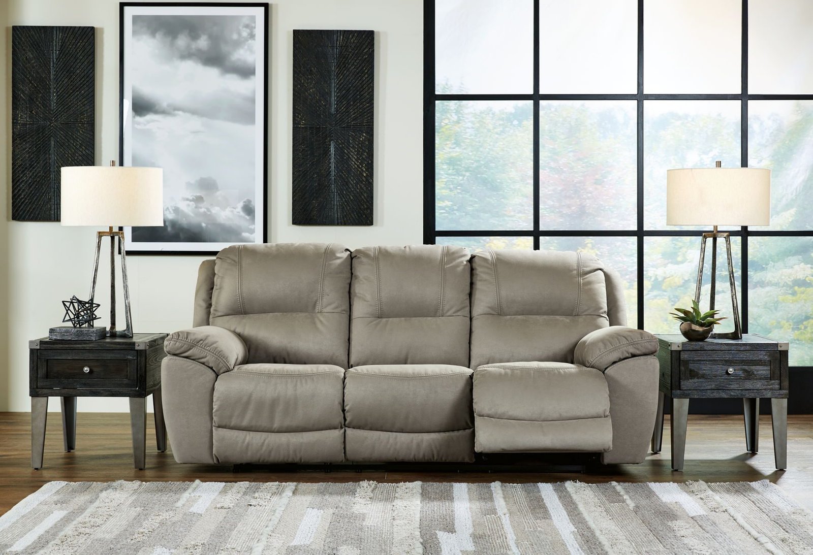 Next-Gen Gaucho - 2 Pc. - Reclining Sofa, Loveseat - Putty - Image 2