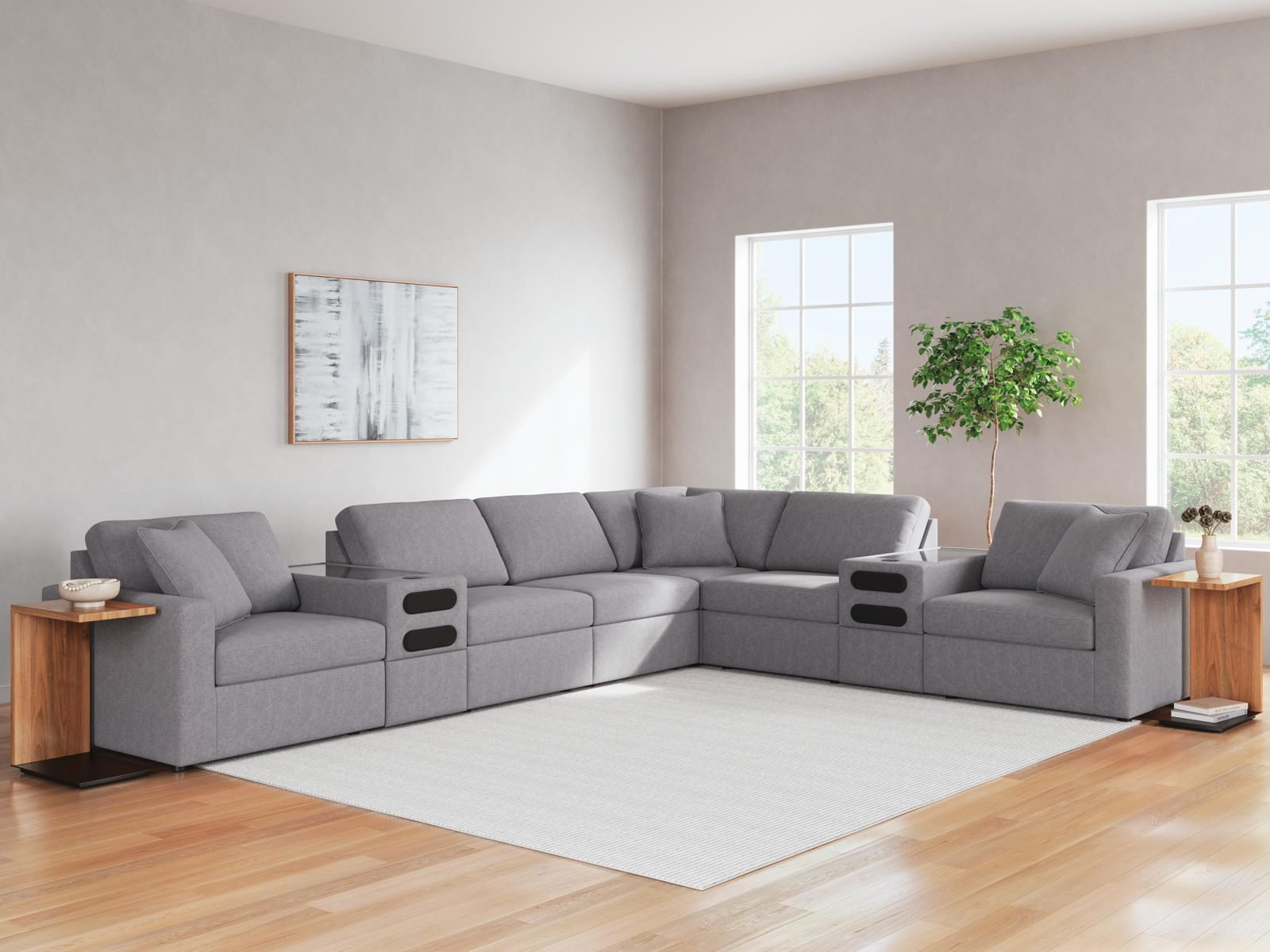 Modmax - L-Shaped Sectional - Granite - Image 7