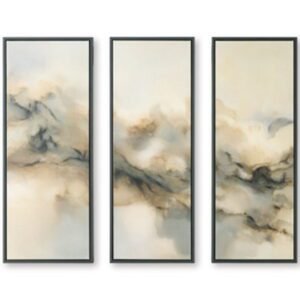 Larrondale - Wall Art Set (Set of 3) - Black / Gray / Brown