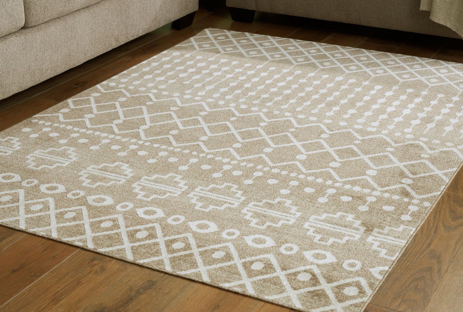 Bunchly - 5' x 7' Rug - Tan / Brown / Cream - Image 4