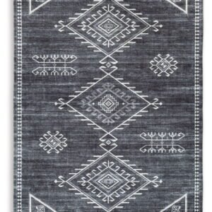 Arloman - 5' x 7' Rug - Black / Cream / Gray