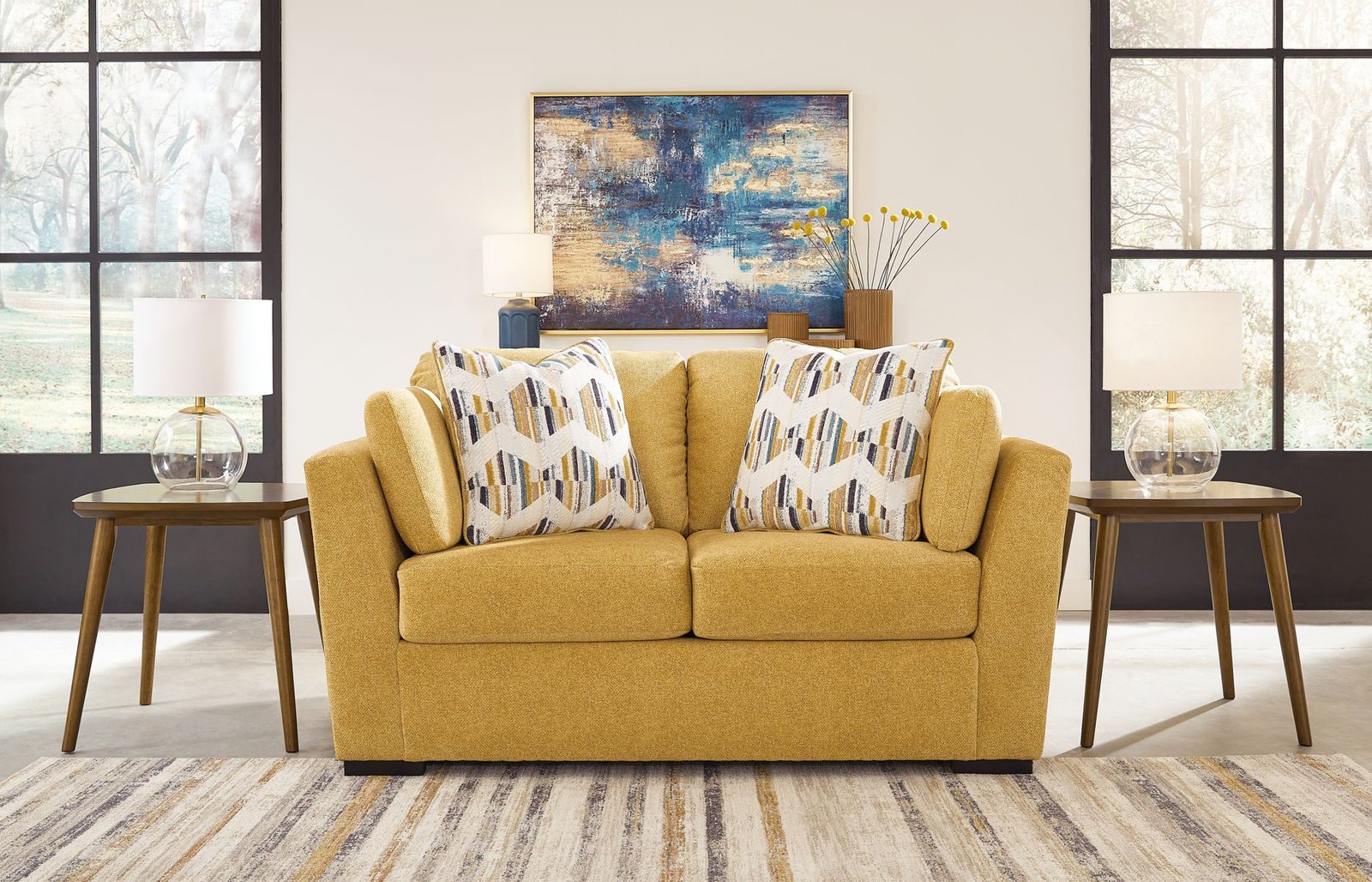 Keerwick - Loveseat - Sunflower - Image 3
