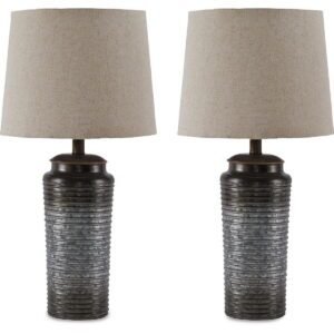 Norbert - Metal Table Lamp (Set of 2) - Gray