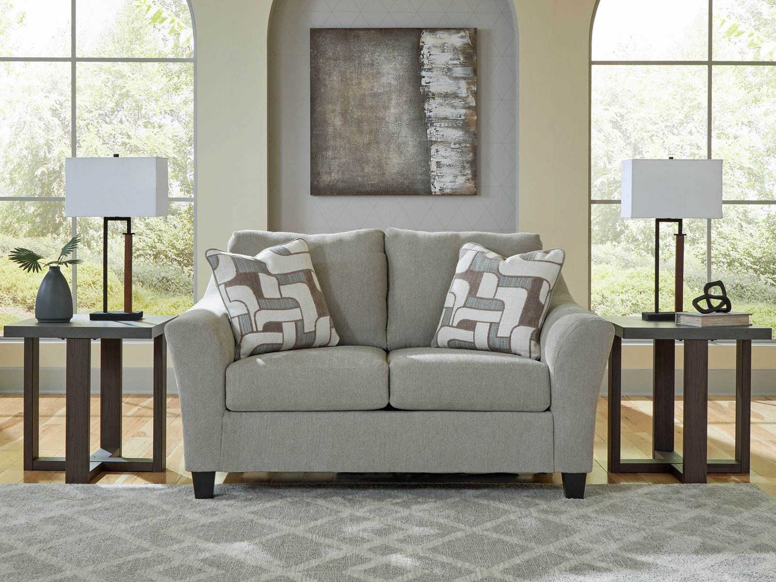 Willarae - Loveseat - Taupe - Image 2