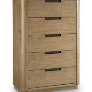 Pamaria - Five Drawer Chest - Light Brown